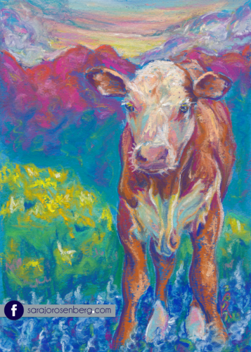 Tenacious Moo - Sara Jo Rosenberg Artwork